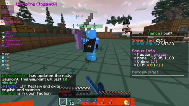 *RAIDABLE TO RICH* FIERCE PVP (1) | Minecraft HCF (RANK GIVEAWAY) смотреть онлайн
