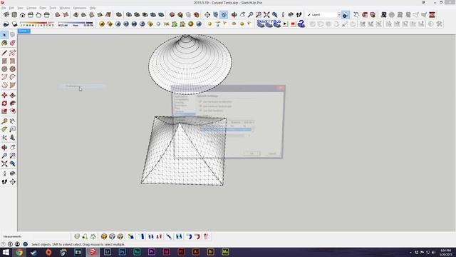 SketchUp 2015 Lessons: Curved Tents