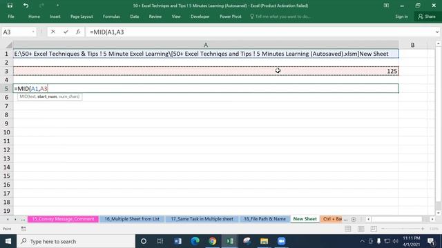 How to Get File Path & Sheet Name by Cell Formula ! Excel Bangla Tutorial смотреть онлайн