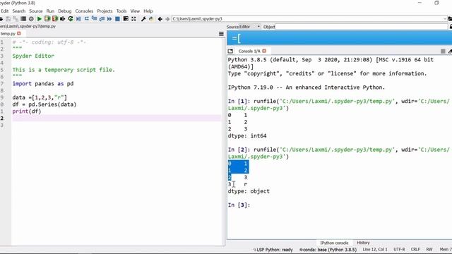 Python Library: Pandas | Introduction to Pandas Library & Series() Function in Pandas смотреть онлайн