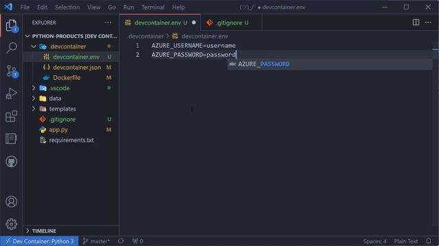 How to use a .env file to load environment variables in a dev container смотреть онлайн