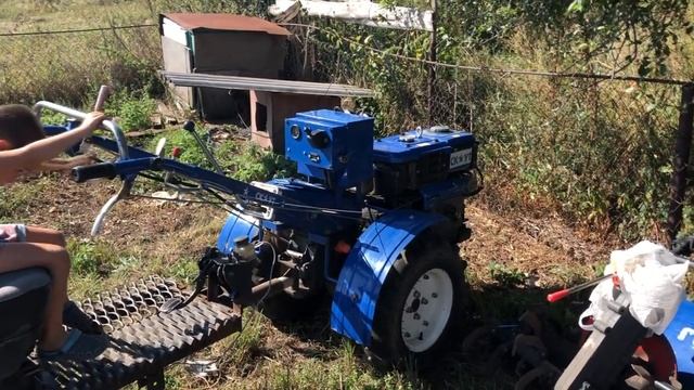 №0028 Приобрели тяжелый дизельный мотоблок скаут. Мотоблок для деревни. Настоящее из хутора. смотреть онлайн