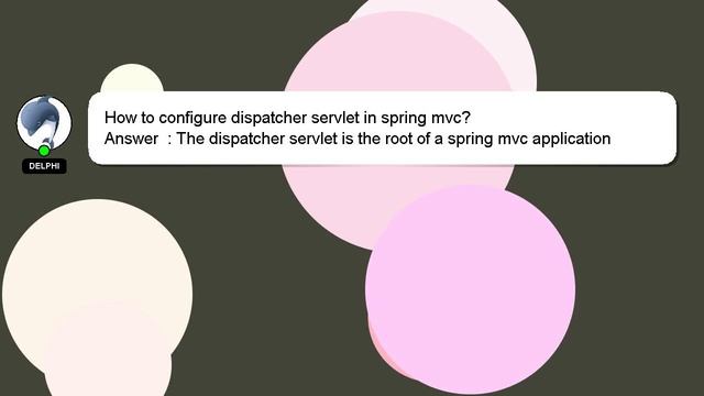 How to configure dispatcher servlet in spring mvc? смотреть онлайн