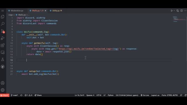 Making Anime Command | How to make discord bot in python | Discord.py v2.0 | Part 7 смотреть онлайн