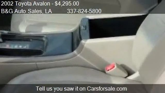 2002 Toyota Avalon XLE For Sale In Jennings, LA 70546 At The