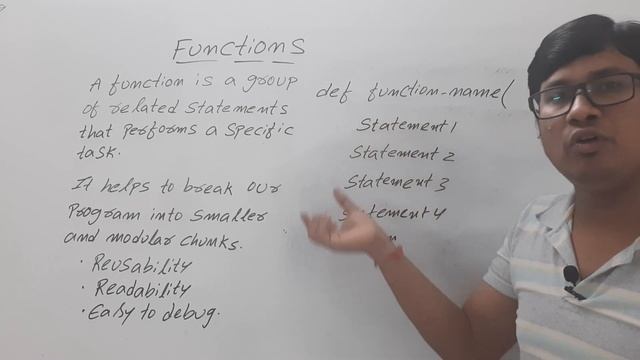 L 34: INTRODUCTION TO FUNCTIONS IN PYTHON | FUNCTION IN PYTHON | PYTHON COURSE FOR BEGINNERS смотреть онлайн