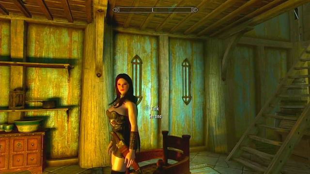 Xbox版スカイリムmodセラーナさんの美化modを見くらべてみた смотреть онлайн