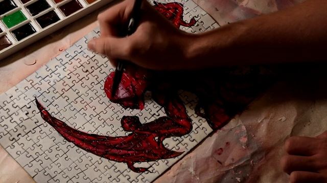 РИСУЕМ КАРНАЖА НА ПАЗЛЕ смотреть онлайн