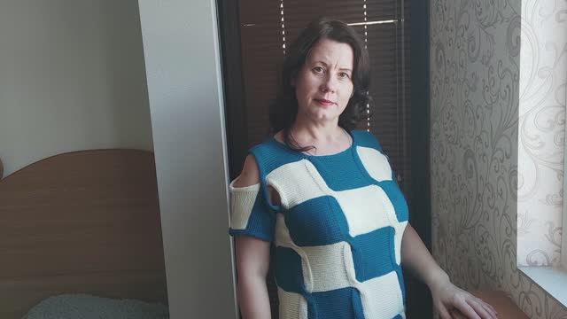 Мастер-класс Женская футболка в стиле пэчворк Летняя блуза спицами. Футболка в морском стиле 2 часть смотреть онлайн