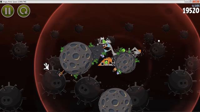 Angry Birds Space 3-24 Danger Zone 3 Stars Walthrough смотреть онлайн
