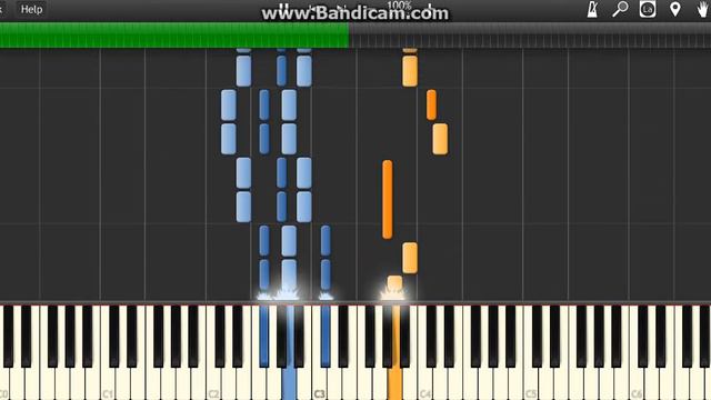 Green Day - " Poprocks And Coke " Piano Midi Synthesia Very Easy Beginner смотреть онлайн