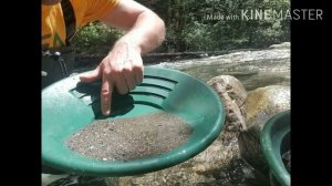 #Как промывать  золото лотком#  золото просто.