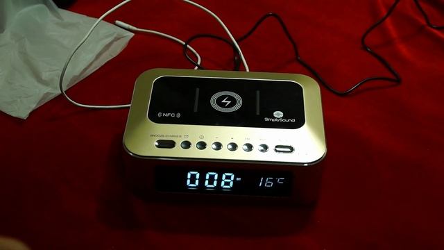 Clock station THOMSON SISCB 25 Электронные часы,будильник,блютуз колонка,ФМ радио,беспроводная заря смотреть онлайн