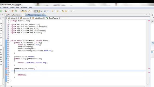 Minecraft Forge Modding Tutorial: Creating A Block смотреть онлайн