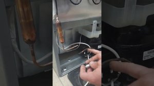 Часть 1.Соединение аллюминиевой капиллярной трубки с медным фильтром осушителя холодильного агрегат