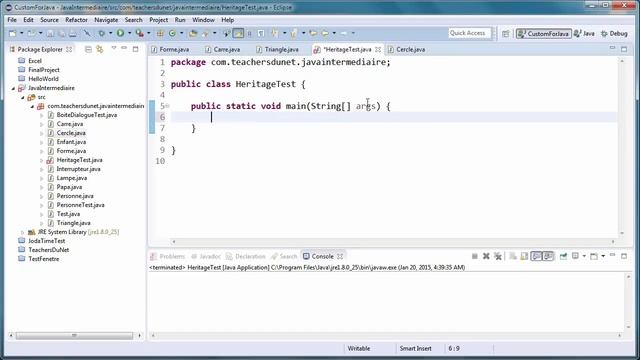 JAVA (Intermédiaire) - 24 - Classes abstraites et méthodes abstraites en Java смотреть онлайн