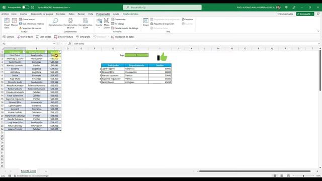 ?COMO HACER UN RANKING?en Excel cambiando la cantidad del Top ? (Paso a Paso con Macros) смотреть онлайн