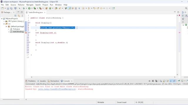 What is Static binding? (or Method overloading) смотреть онлайн