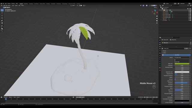 Blender Tutorial Insel Projekt fertig stellen mit Steinen und Material #12 / 1 смотреть онлайн