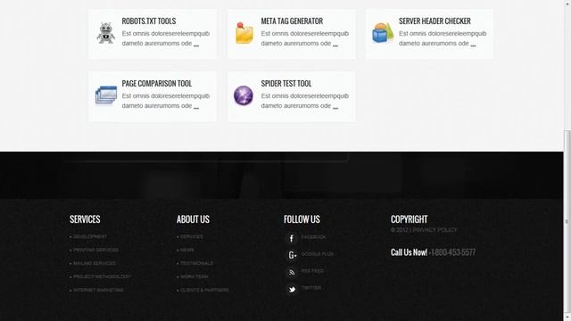 SEO Website Website Template