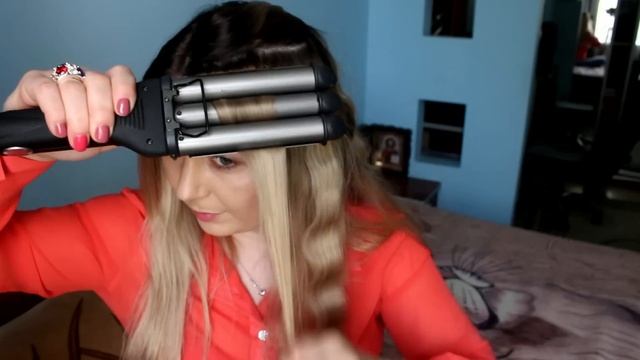 Тройная плойка для создания романтичных волн . BaByliss Плойка тройная 22/19/22 мм смотреть онлайн
