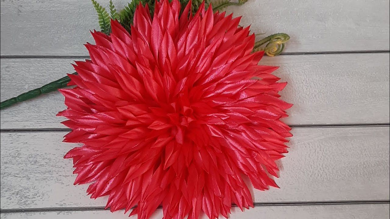 МК. Два в одном. Брошь - бант из узкой атласной ленты шириной 0,5 см. Диаметр 18 см.