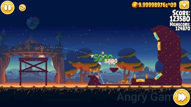Angry Birds Seasons 3 Stars Abra-Ca-Bacon 5 Level смотреть онлайн