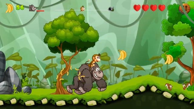 Jungle Monkey Run 2 : Banana Adventure Gameplay смотреть онлайн