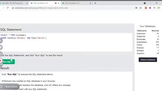 W3schools | W3Schools SQL | W3schools SQL Tutorials смотреть онлайн