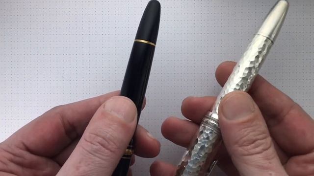 Обзор перьевой ручки Montblanc Solitaire Martelé Sterling Silver Legrand