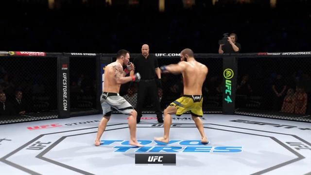 КОЛБИ КОВИНГТОН VS ХАМЗАТ ЧИМАЕВ UFC 4 CPU VS CPU смотреть онлайн