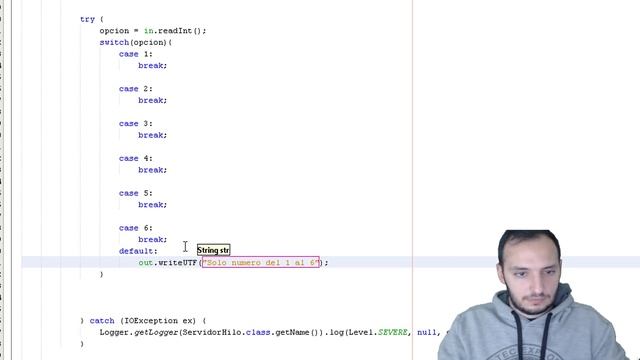 Ejercicios Java - Sockets #8 - Menú de opciones cliente y servidor смотреть онлайн