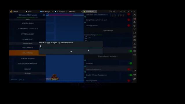 Geometry Dash Android Mod Menu v0.4 смотреть онлайн