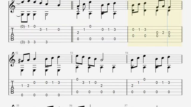 [ボカロ] QUEEN / Kanaria [ソロギター TAB譜面]