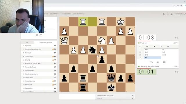 Играем в турнирах Miami на «lichess.org» [RU] смотреть онлайн