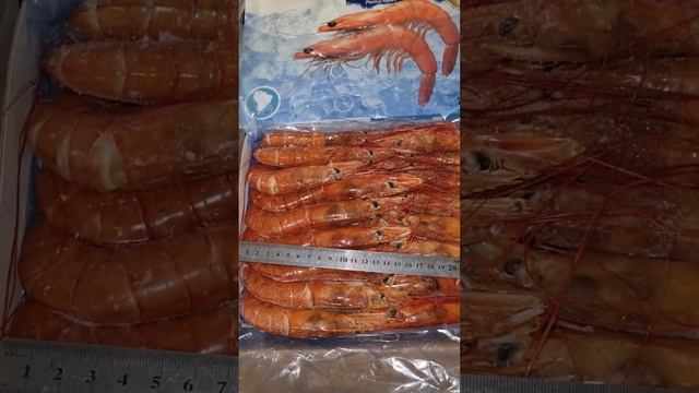 Креветки лангустины L1 10/20 шт/кг Аргентина смотреть онлайн