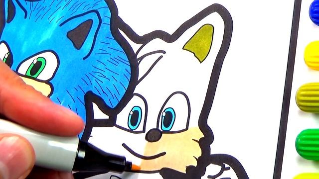 Sonic The Movie Coloring pages смотреть онлайн