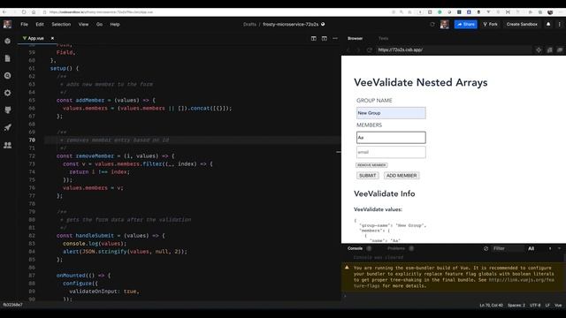 VueJS Form Validation and Nested Field Arrays/Dynamic Form Fields with Vee-Validate смотреть онлайн