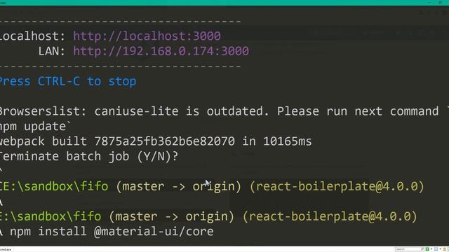 FIFO | First in first out simulation using Reactjs + Boilerplate + Material UI | Setup | Part 1 смотреть онлайн