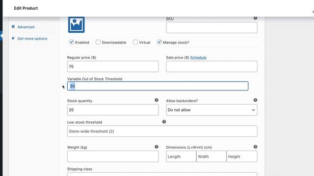 Custom Field for Out of stock Threshold Per Product in WooCommerce смотреть онлайн