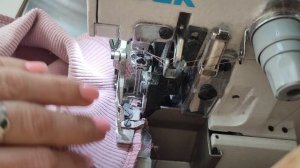 Как сделать строчку на оверлоке по кругу.