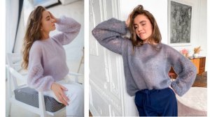 СТИЛЬНЫЕ СВИТЕРА КОФТЫ ПУЛОВЕРЫ ИЗ МОХЕРА? МОДНОЕ ВЯЗАНИЕ