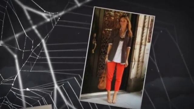 С чем носить коралловые брюки? смотреть онлайн