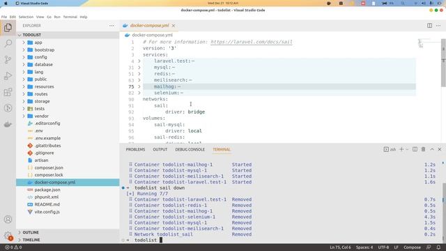 07 Laravel Tutorial Understanding docker compose file смотреть онлайн
