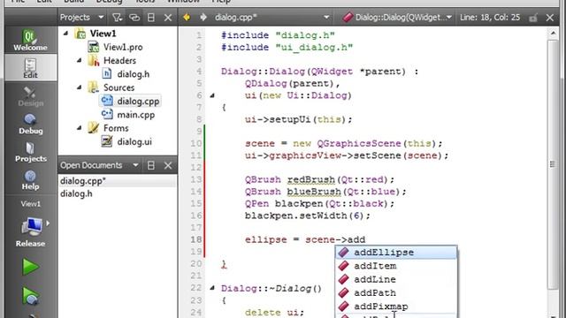 C++ Qt 81 - QGraphicsView and QGraphicsScene смотреть онлайн