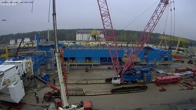 Кливер. Строительство буровой установки эшелонного типа Time Lapse смотреть онлайн