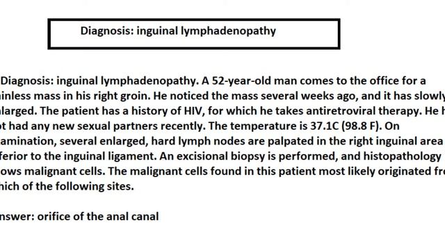 ANATOMY 2.1, INGUINAL LYMPHADENOPATHY смотреть онлайн