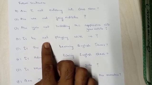 Present continuous tense. b( Interrogative & negative) смотреть онлайн