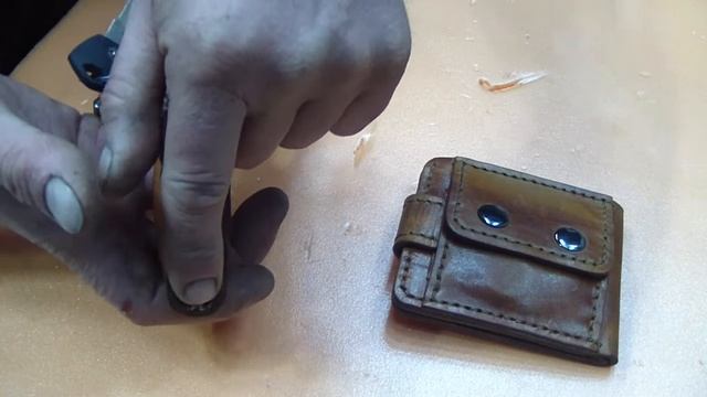 Кошелек и картхолдер из натуральной кожи. Ручная работа от канала СЕРГЕЙ SANSER смотреть онлайн