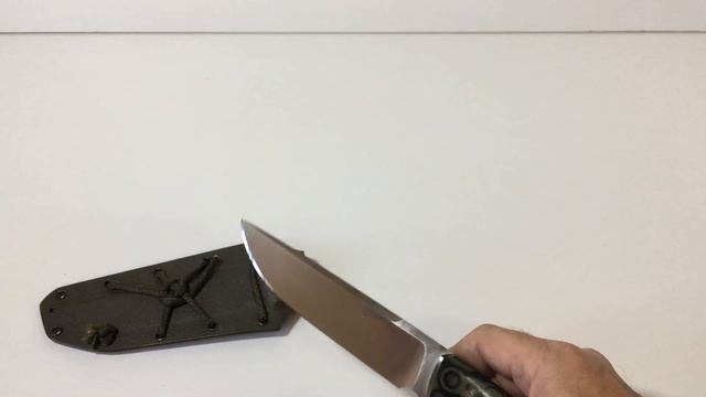 Новый фултанг. Нож с ножнами из кайдекса. смотреть онлайн